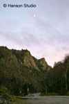 Dixville Notch, NH - Sunrise and Moon